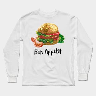 Bon Appetit Burger Long Sleeve T-Shirt